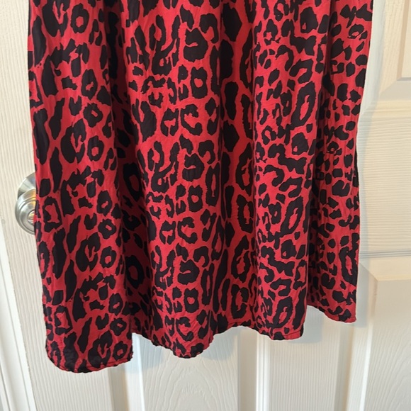 ZARA SIZE SMALL red and black animal print dress - Picture 8 of 12